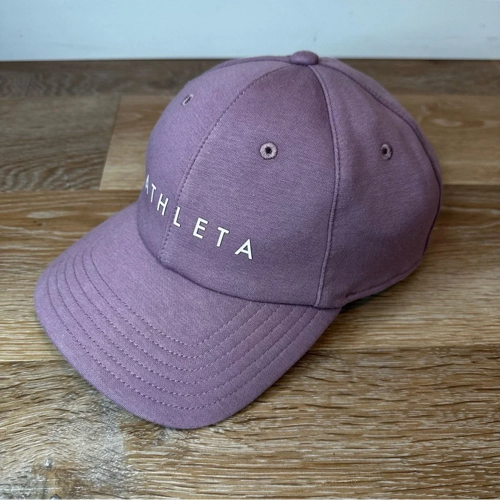 Athleta Triumph Kinetic Dark Sugarplum Mauve Adjustable Women's Cap Hat, OS